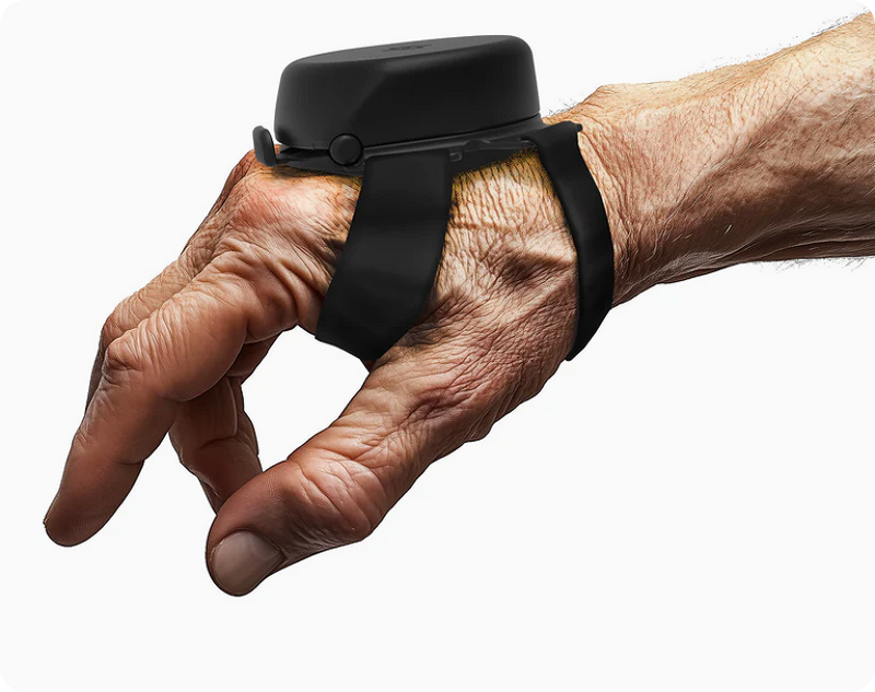 Close-up of hands trembling slightly during movement, showing what causes hand tremors