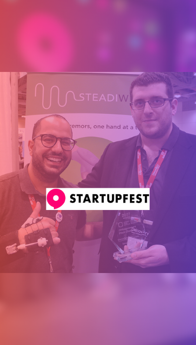 Detailed view of Steadi Two Glove features designed to provide steady hands, highlighted through technical specifications